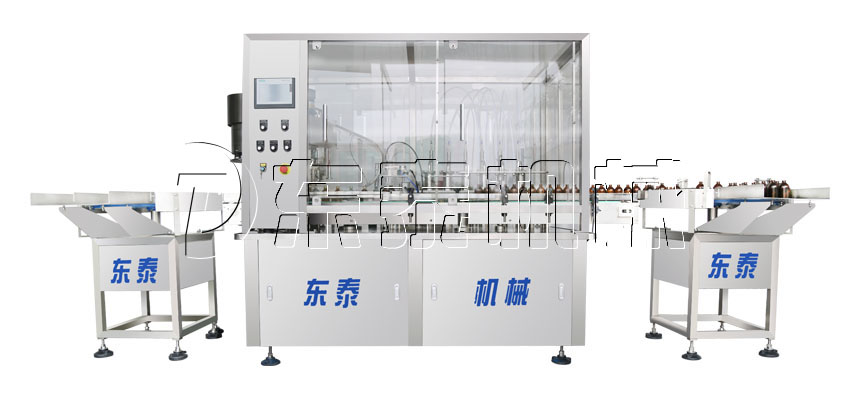 全自動(dòng)旋轉(zhuǎn)式液體灌裝旋蓋一體機(jī) 全自動(dòng)旋轉(zhuǎn)式液體灌裝旋蓋一體機(jī)